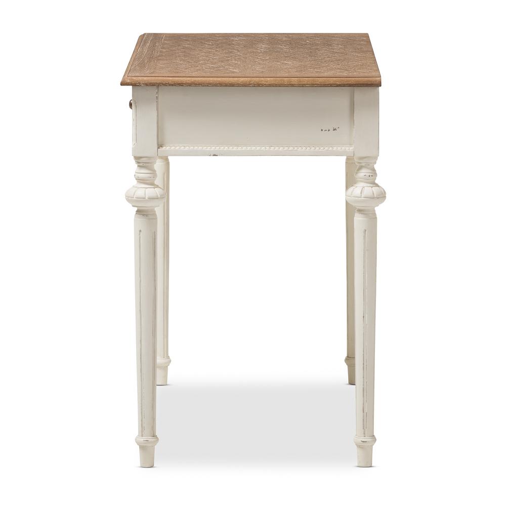 Baxton Studio Marquetterie French Provincial White Finished Wood