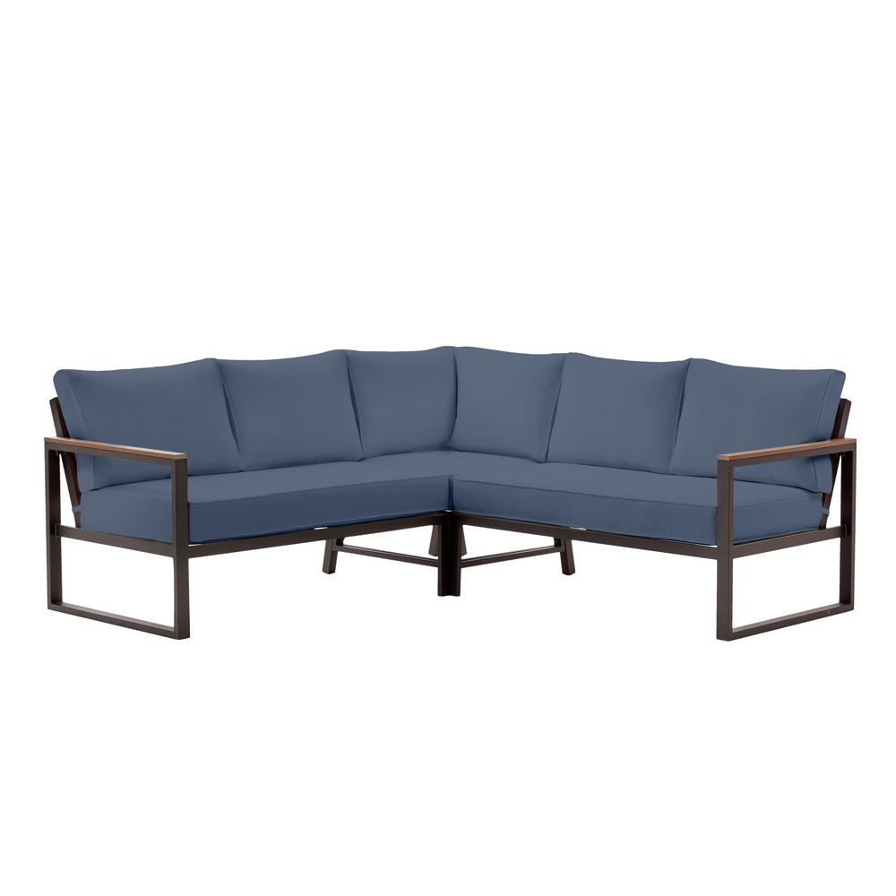 Reviews For Hampton Bay West Park Black Aluminum Outdoor Patio Sectional Sofa Seating Set With Cushionguard Sky Blue Cushions H146 01196400 The Home Depot - West Park Black Aluminum Outdoor Patio Sectional Sofa Seating Set With Cushionguard White Cushions Reviews For Hampton Bay West Park Black Aluminum Outdoor Patio Sectional Sofa Seating Set With Cushionguard Sky Blue Cushions H146 01196400 The Home Depot - West Park Black Aluminum Outdoor Patio Sectional Sofa Seating Set With Cushionguard White Cushions
