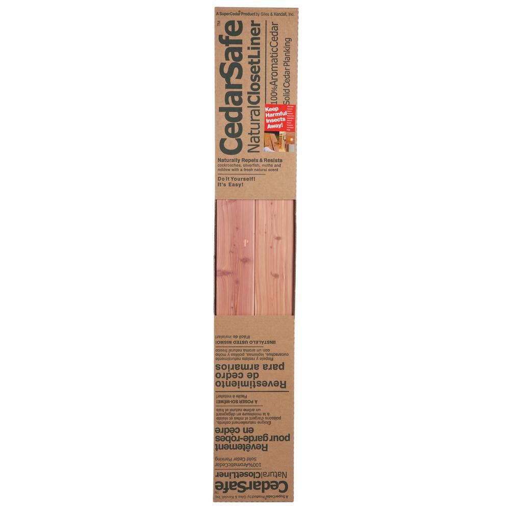 Cedarsafe Aromatic Cedar Natural Closet Liner Planks Fl60 15n