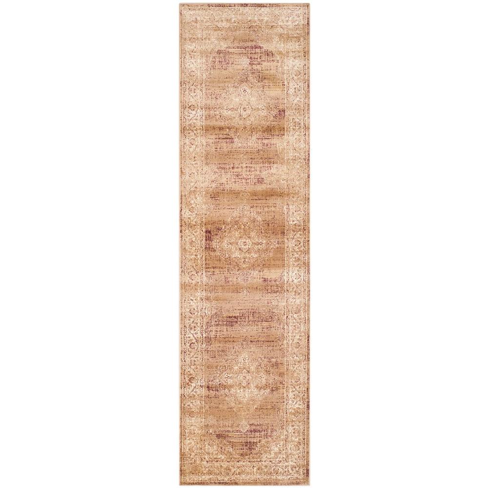 Safavieh Vintage Taupe 2 Ft X 10 Runner Rug Vtg112 660 210 Safavieh Vintage Taupe 2 Ft X 10 Runner Rug