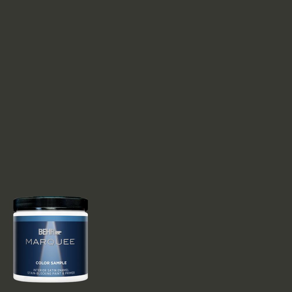 BEHR MARQUEE 8 oz. T133 Black Lacquer Satin Enamel Interior/Exterior