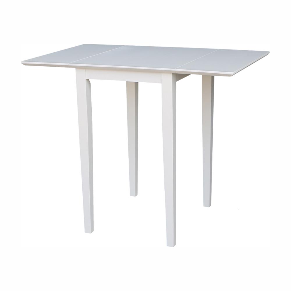 International Concepts Pure White Small Drop Leaf Dining