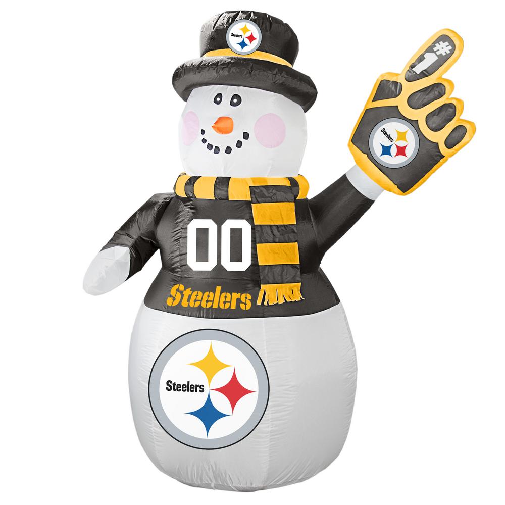 Nfl 7 Ft Pittsburgh Steelers Inflatable Snowman 479816 The Home