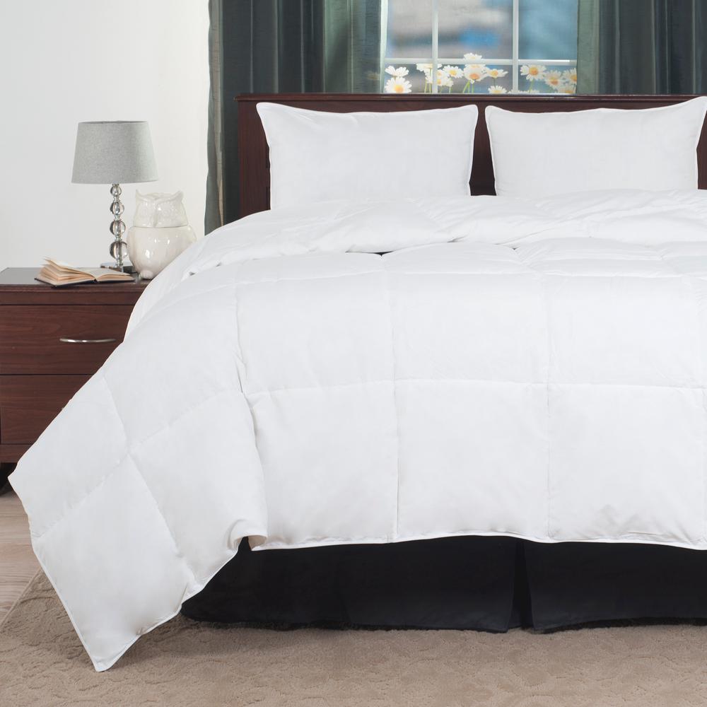 Lavish Home Overfilled White Down Alternative King Comforter6410K The Home Depot