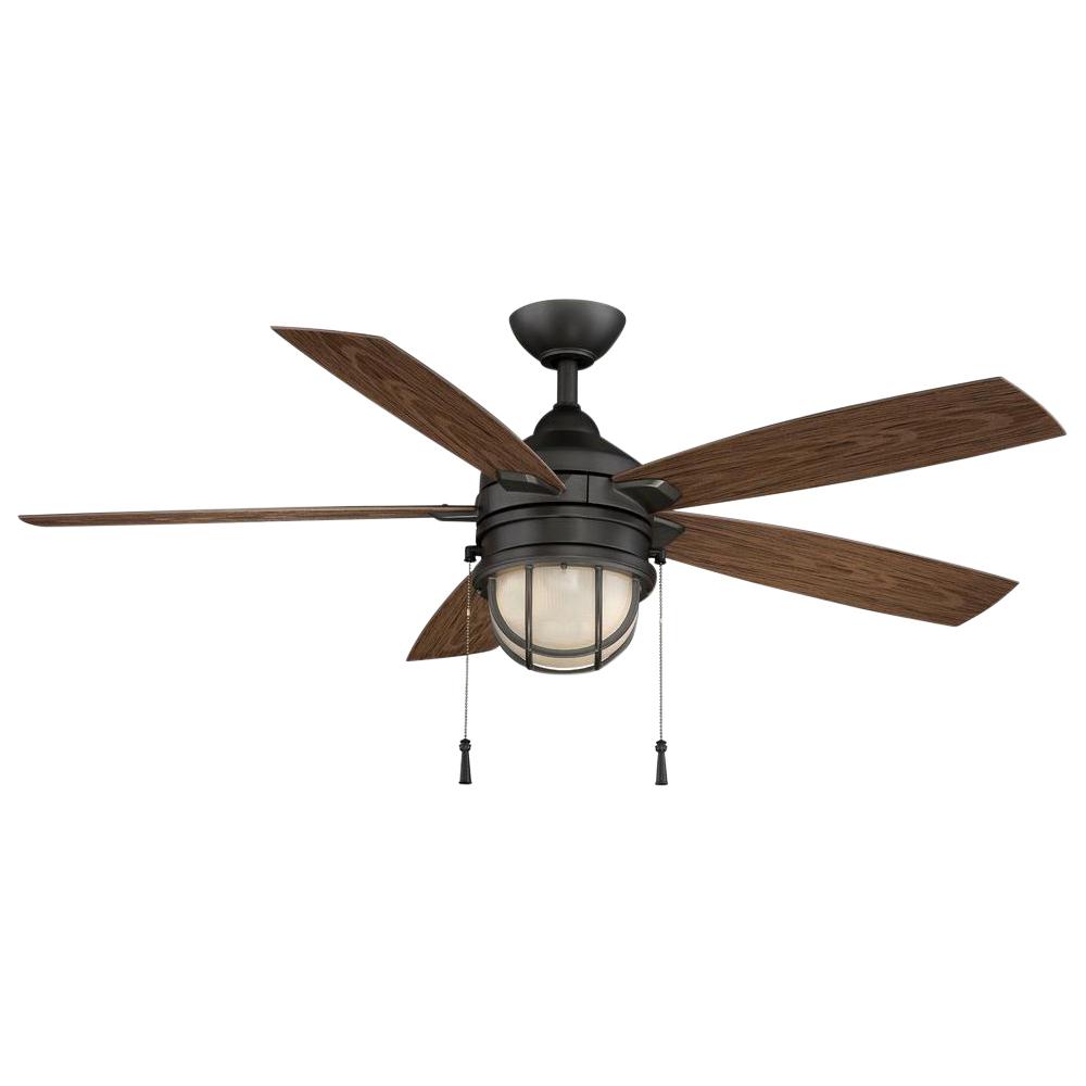 Led Industrial Outdoor Ceiling Fans Lighting The Home Depot