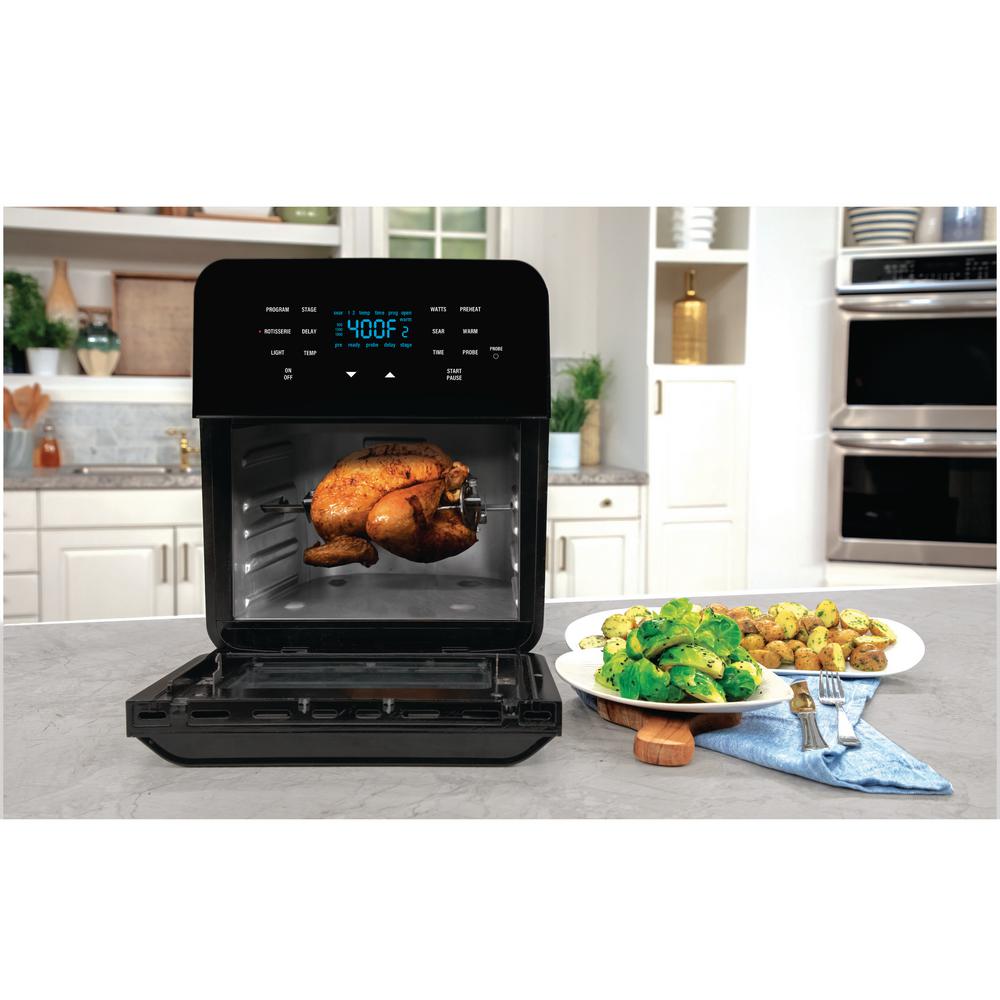 NuWave 14 Qt. Black with 100 PreProgrammed Recipes Air Fryer38001