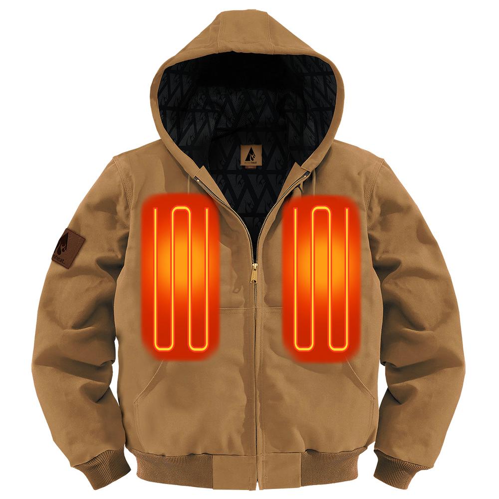 ActionHeat Men's XXLarge Tan Cotton Long Sleeved 5Volt Heated Rugged