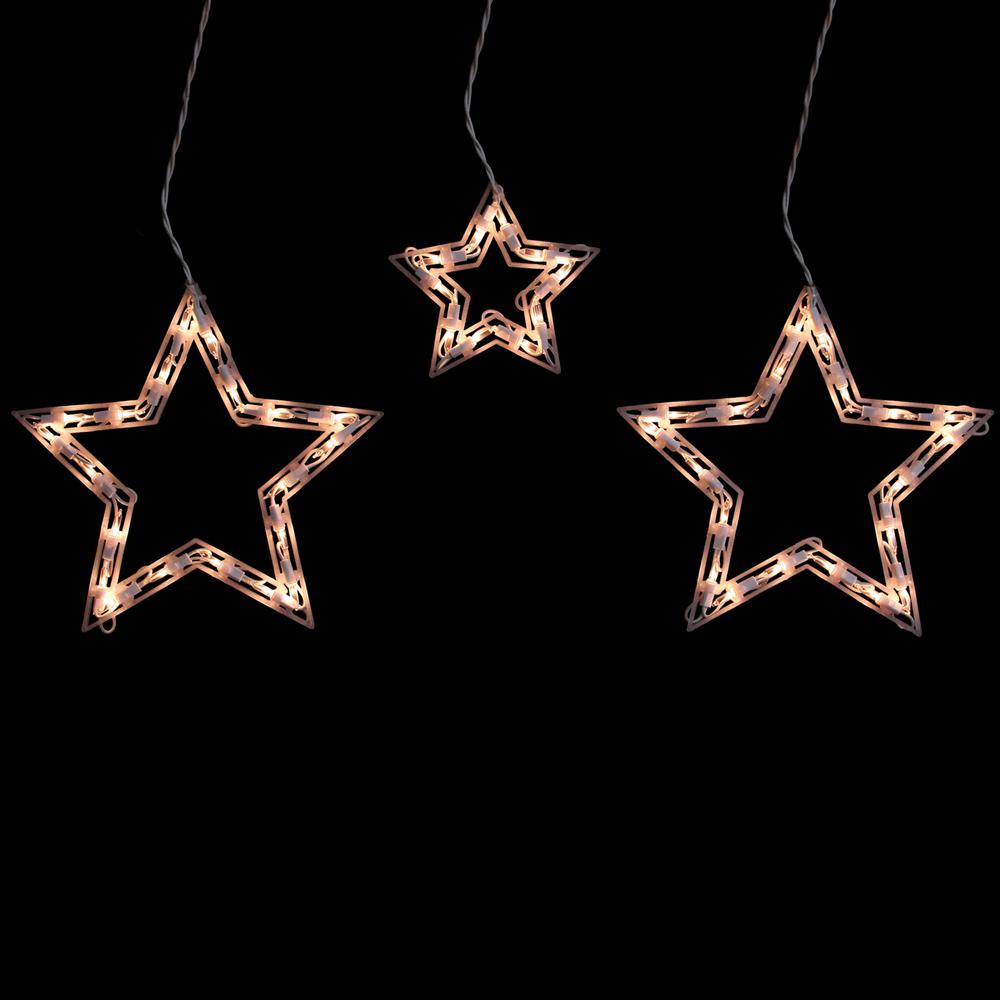 Northlight 7 ft. 6Light Clear Star Shaped Icicle Christmas Lights with