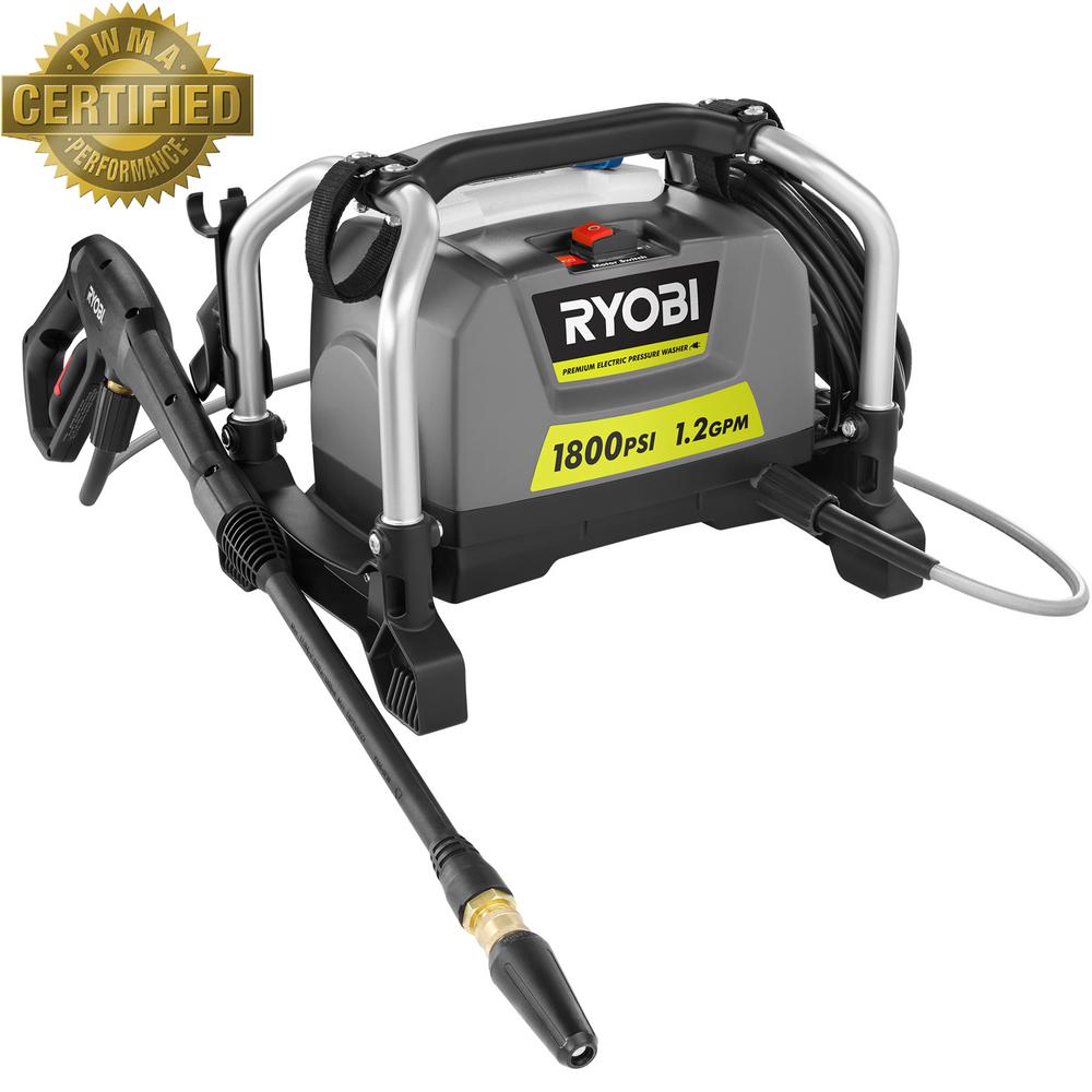 Ryobi 1,800 psi 1.2 GPM Electric Pressure Washer