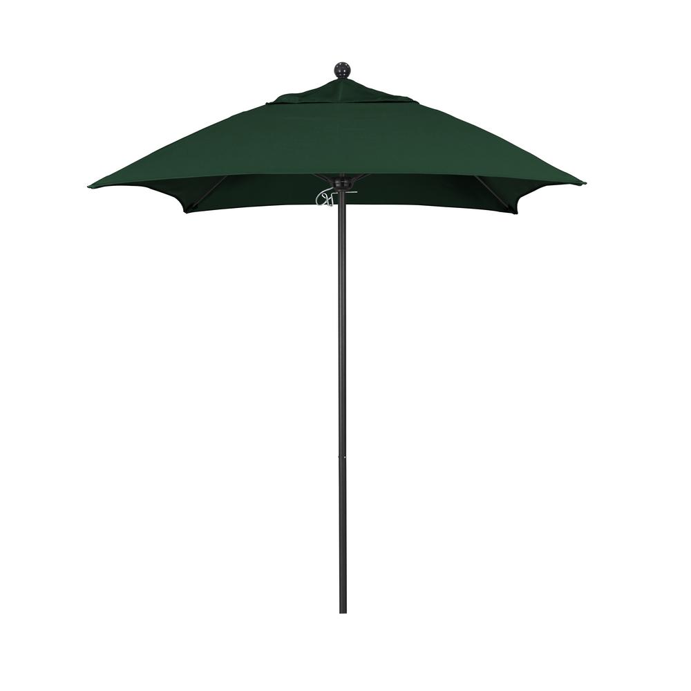 California Umbrella 6 Ft White Aluminum Pole Market Fiberglass Ribs Push Lift Patio Umbrella In Forest Green Sunbrella Alto604170 5446 The Home Depot