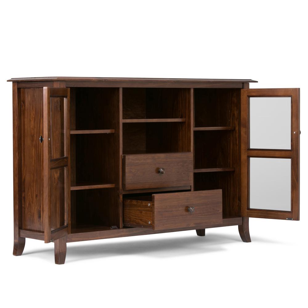 Simpli Home Artisan Solid Wood 53 In Wide Contemporary Tv Media Simpli Home Artisan Solid Wood 53 In Wide Contemporary Tv Media Stand Medium Auburn Brown For Tvs Upto 55 Axchol005 The Depot