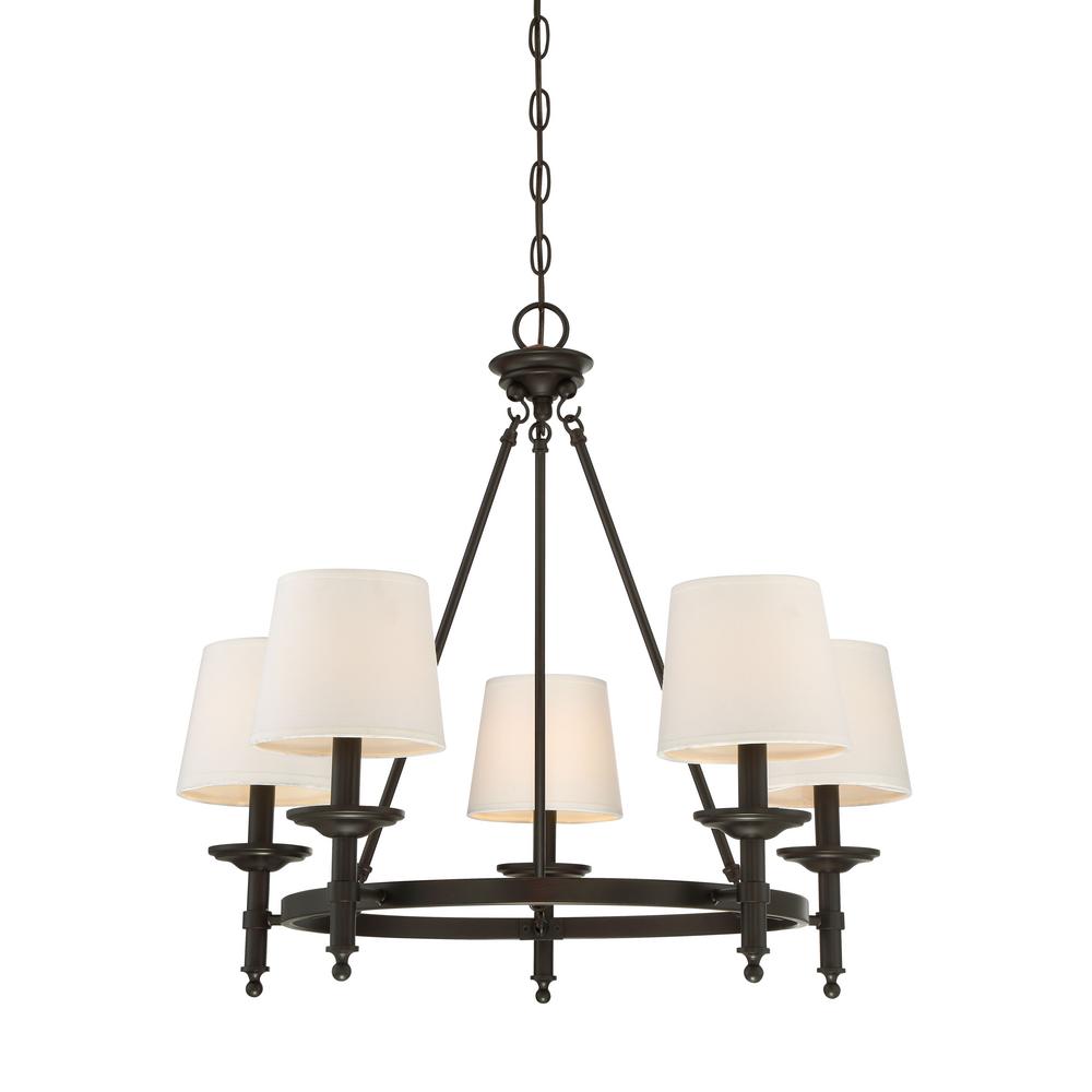 Chandelier With Fabric Shade