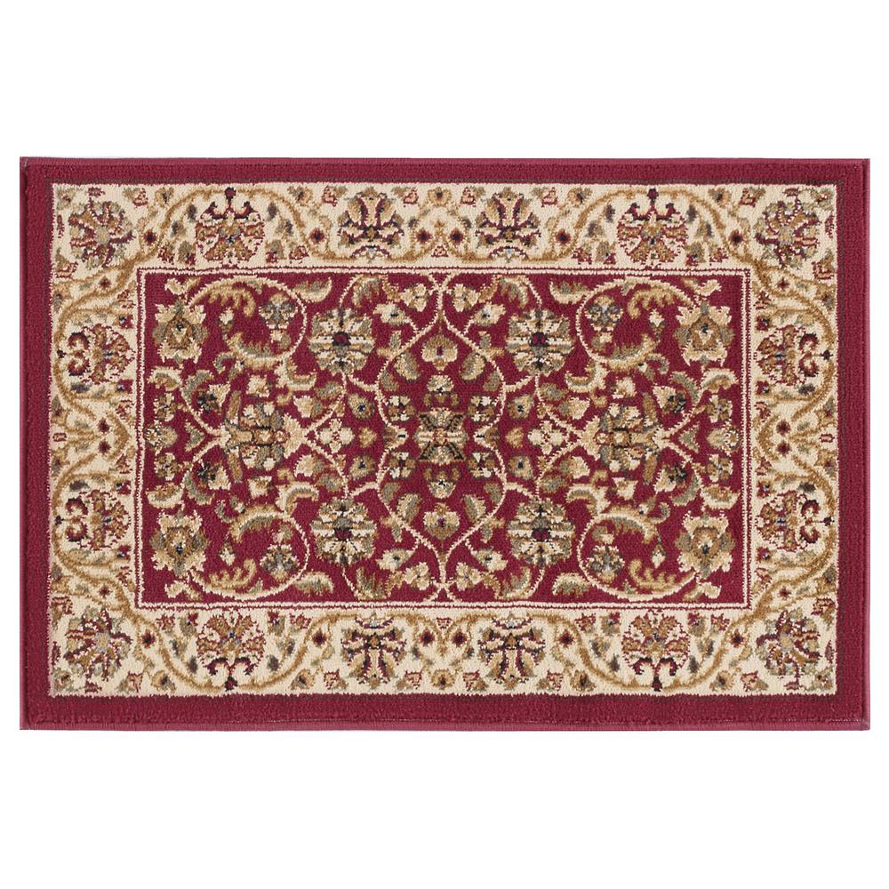 Tayse Rugs Sensation Red 2 ft. x 3 ft. Transitional Area RugSNS4810
