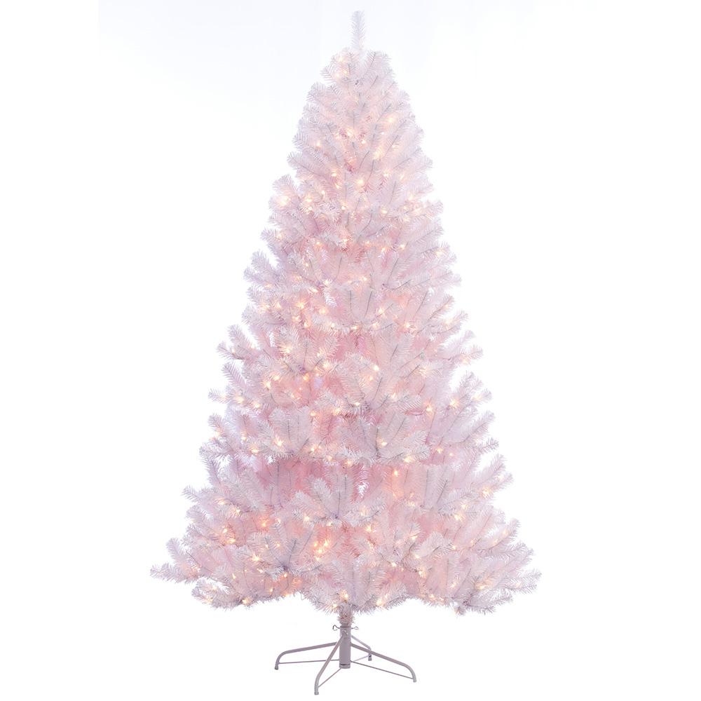 7 5 Ft Pre Lit Incandescent Northern Fir Shiny White Pvc Artificial Pre Lit Incandescent Northern Fir Shiny White Pvc Artificial Christmas Tree With 600 Ul Clear Lights 277 Nfw 75c6 The Home Depot