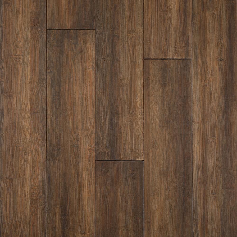 Home Decorators Collection Horizontal Hand Scraped Sepia 1/2 in. T x 5 in. W x 38.58 in. L T&G Solid Bamboo Flooring (32.15 sq. ft. / case), Brown was $96.12 now $62.48 (35.0% off)