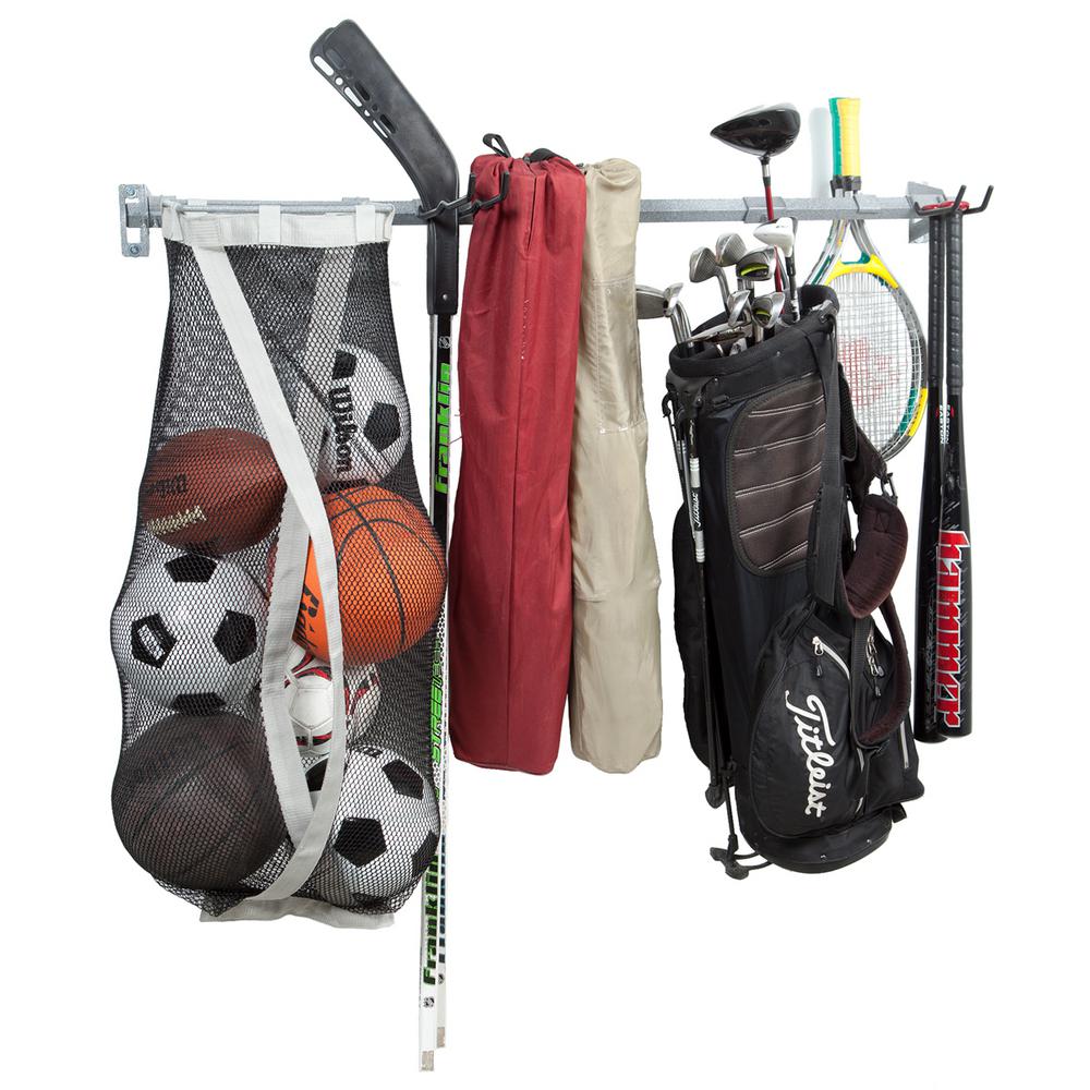 Monkey Bars 51 In W Large Sports Storage Rack 06003 The Home Depot W Large Sports Storage Rack