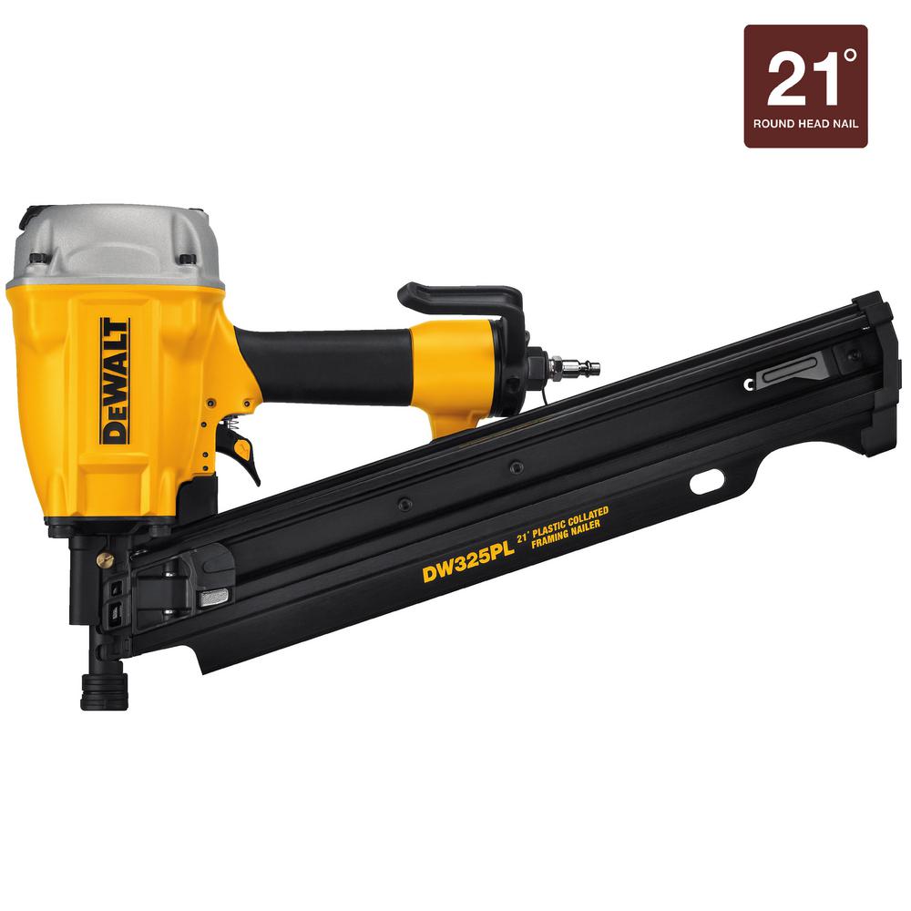 DEWALT Pneumatic 21 Degree Framing NailerDW325PL The Home Depot