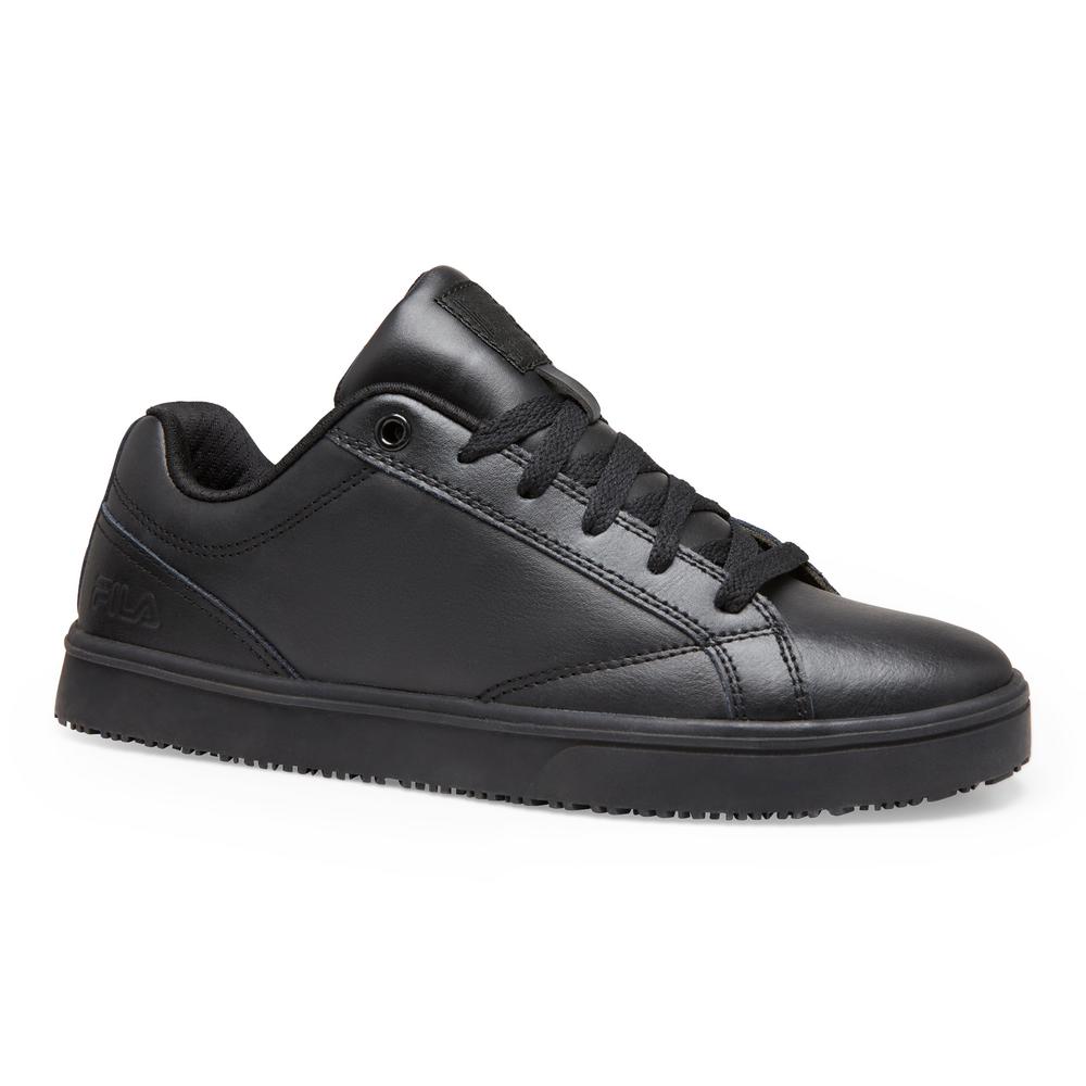black high top fila shoes