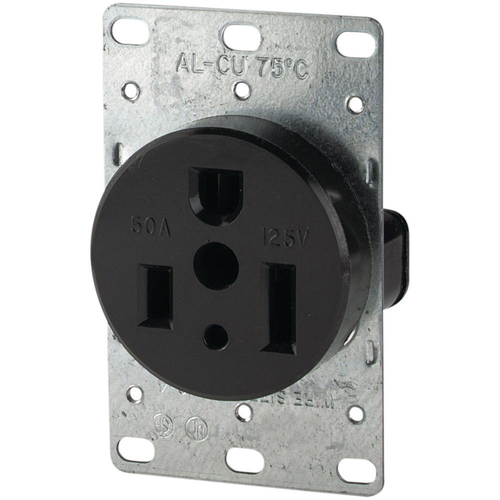 50 amp - Electrical Outlets & Receptacles - Wiring Devices ... nema 14 30 4 wire 250v outlet wiring 