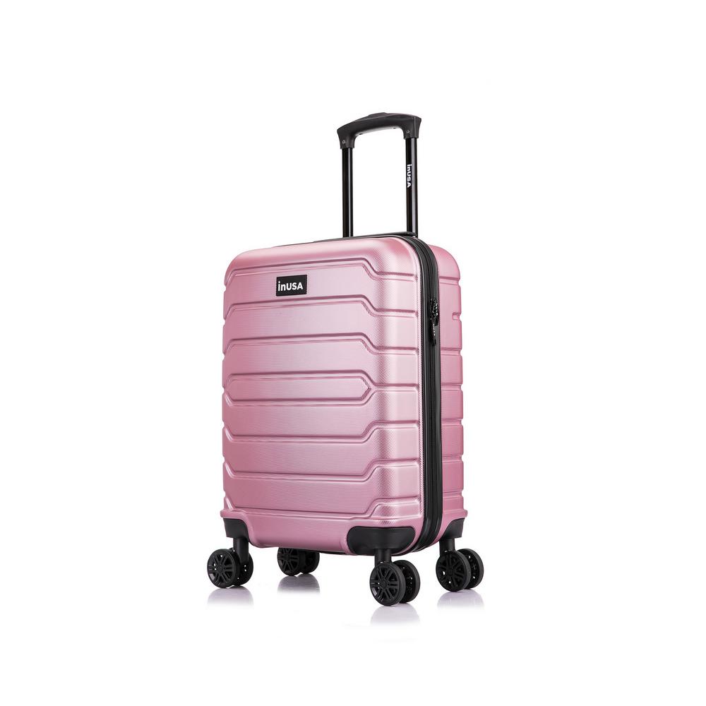 rose gold rolling suitcase