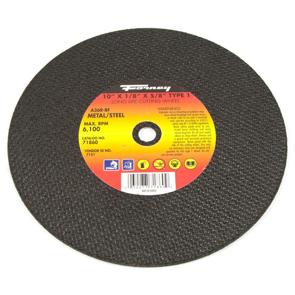 C24R-BF 7-Inch Forney 71893 Cut-Off Wheel with 5//8-Inch Arbor Masonry Type 1