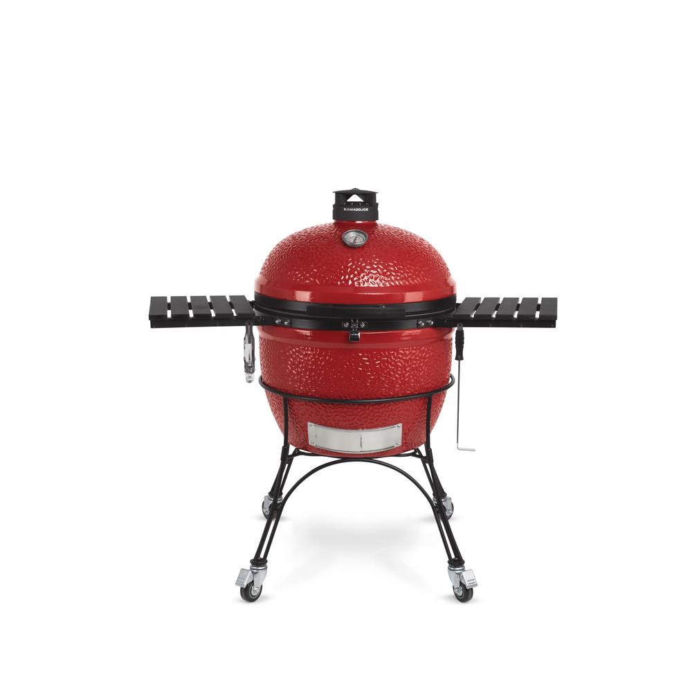 Kamado Joe Big Joe Charcoal Grill in Red by Kamado Joe