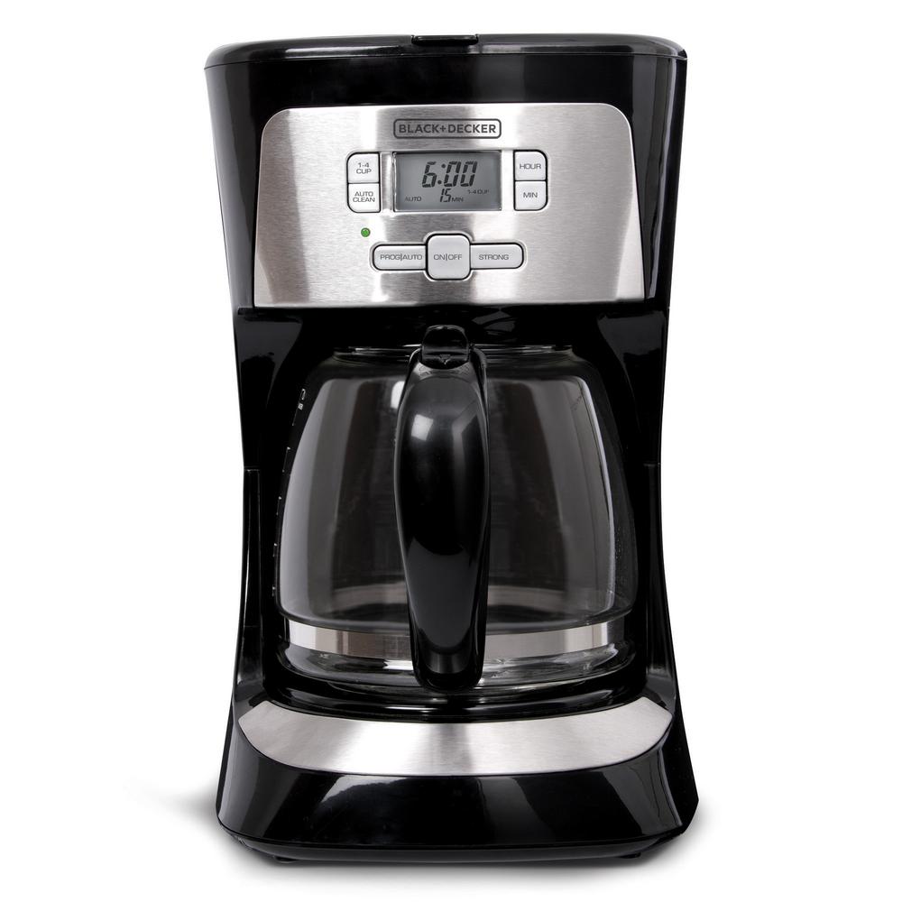 Black And Decker Stainless Steel Coffee Maker 12 cup programmable stainless steel drip coffee maker with glass carafe by black decker