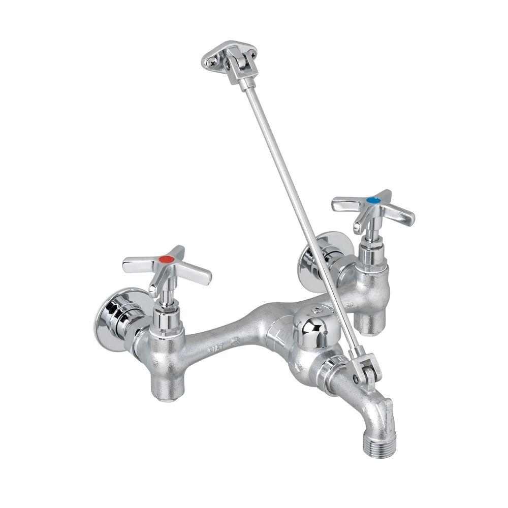 Mop Service Basin Faucet In Polished Chrome 830aa000 The Home Depot