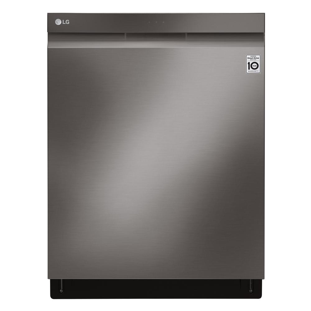 LG Electronics 24 in. Black Stainless Steel Top Control BuiltIn Tall