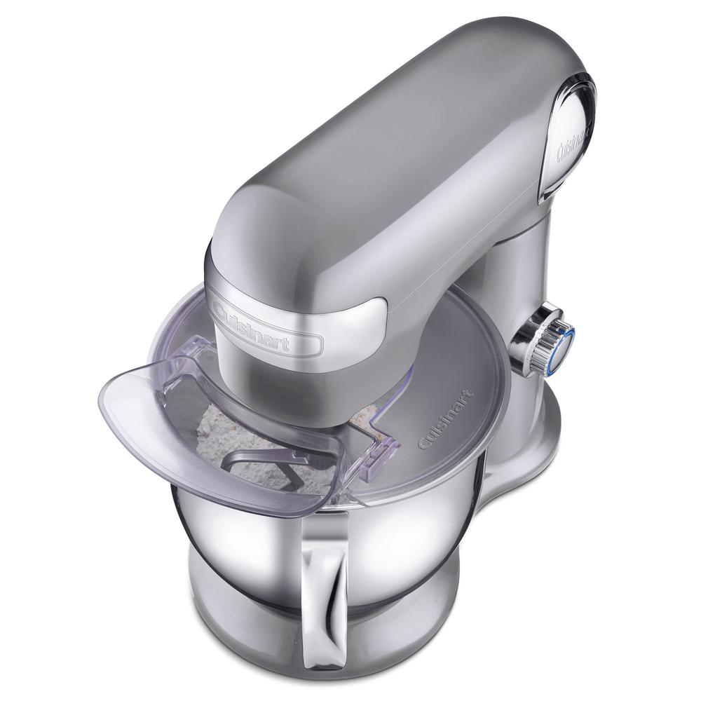 Cuisinart 5.5 Qt. 12Speed Brushed Chrome Stand Mixer with Whisk, Dough