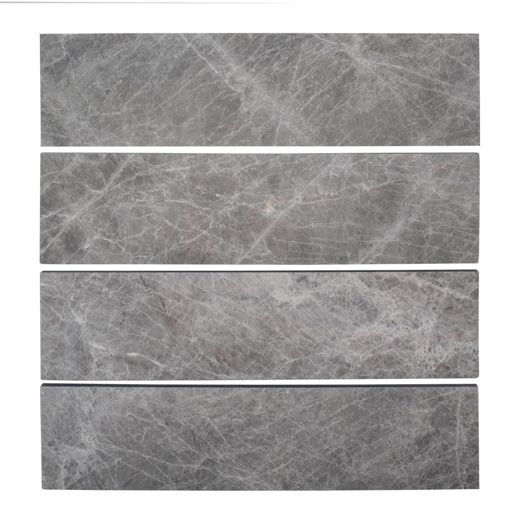 Jeff Lewis Bardiglio Gray 6 In X 12 Polished Marble