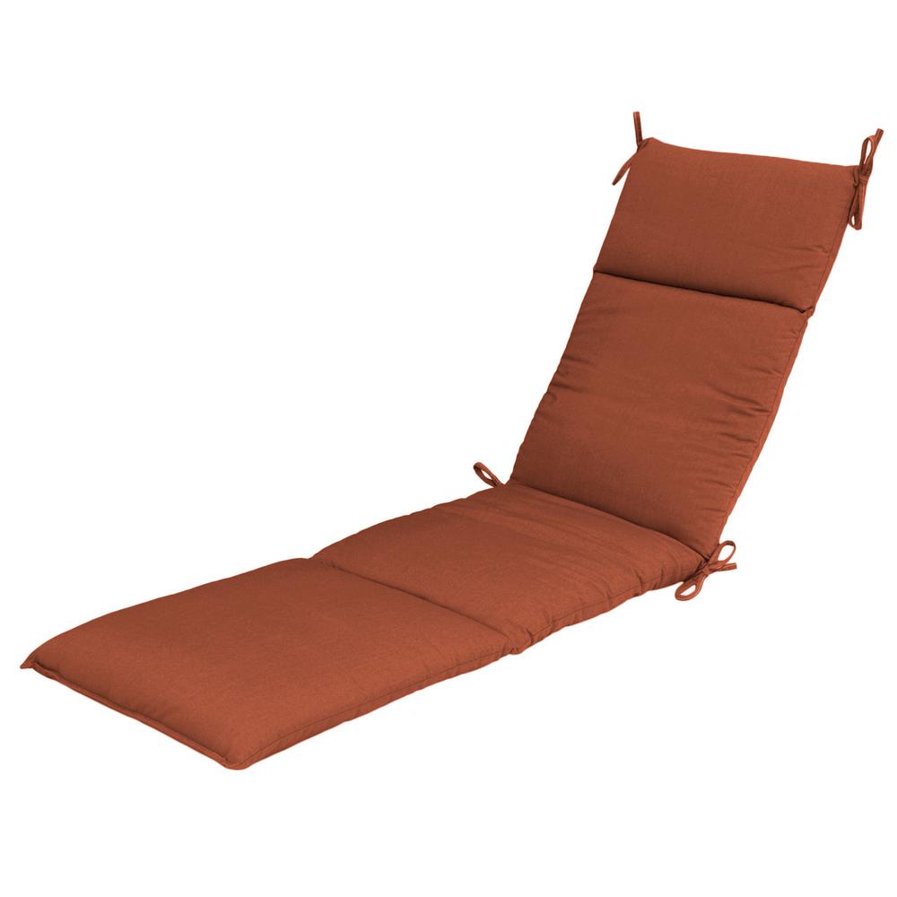 Sunbrella Canvas Paprika Outdoor Chaise Cushion740701503600 The