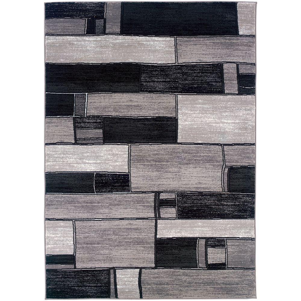 LR Resources Adana Charcoal/Gray Rug Runner 1 ft. 10 in. x 7 ft. 1 in