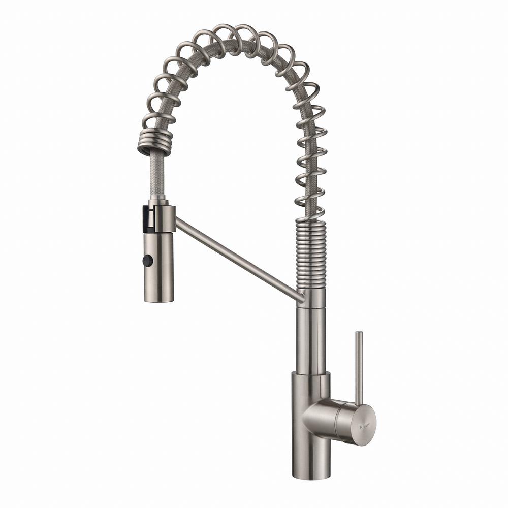 KRAUS Oletto Single Handle Commercial Style Kitchen Faucet With