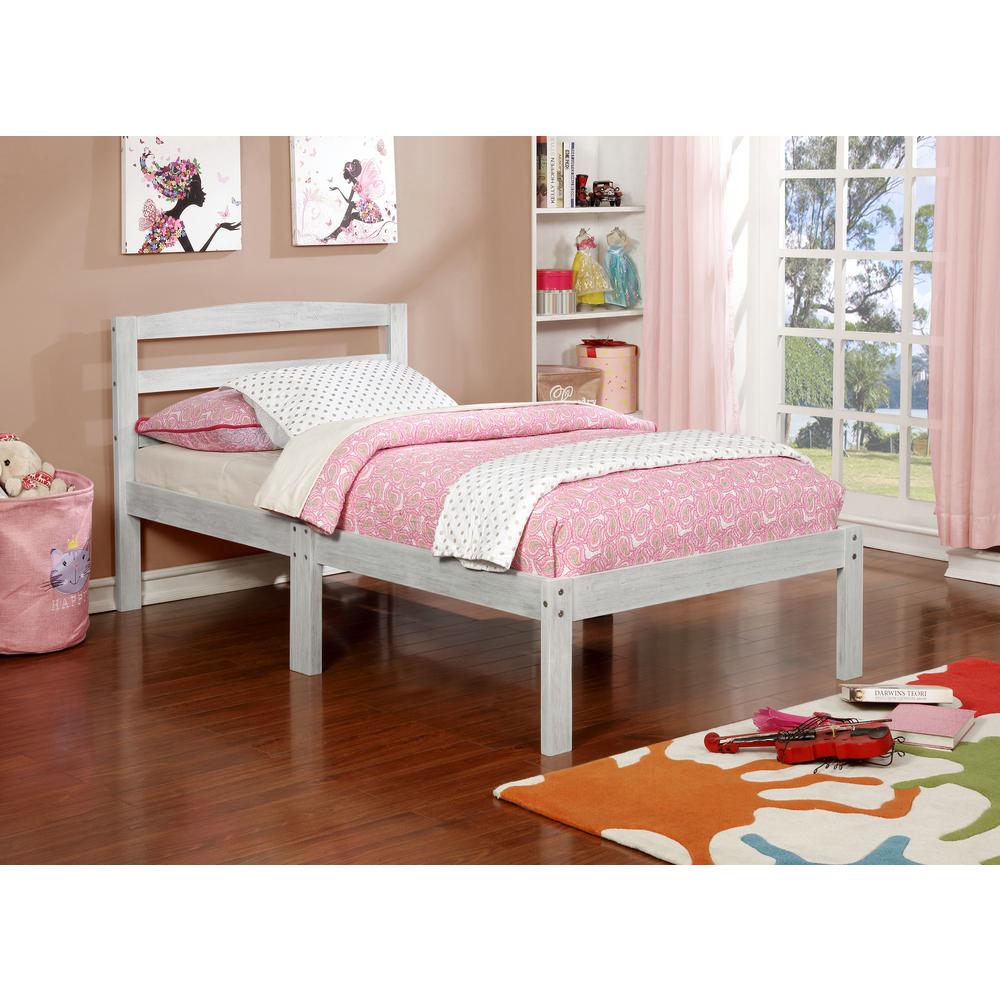 Furniture Of America Jade White Twin Bed Idf 7529wh T The