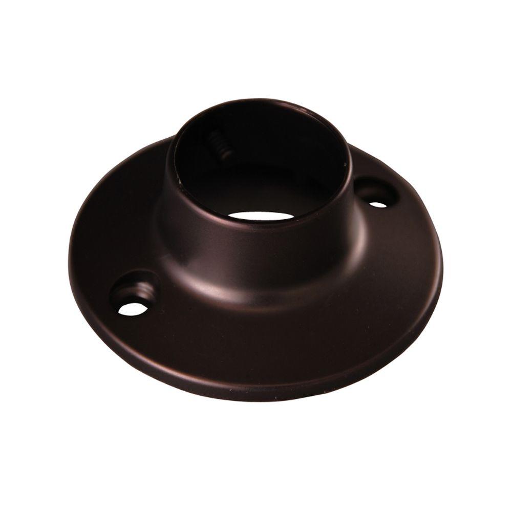 Barclay Products 22/4 in. Heavy Round Shower Rod Flanges in Oil Rubbed