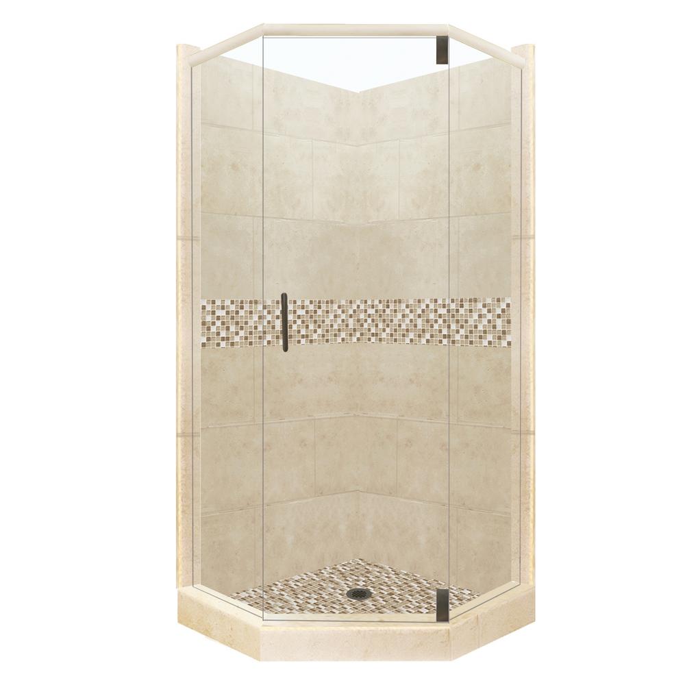 American Bath Factory Roma Grand Hinged 32 in. x 36 in. x 80 in. Left