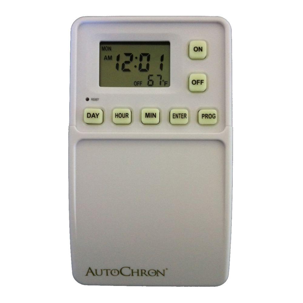 Outdoor Timers Wiring Devices Light Controls The Home Depot Wireless Programmable Wall Switch Timer White