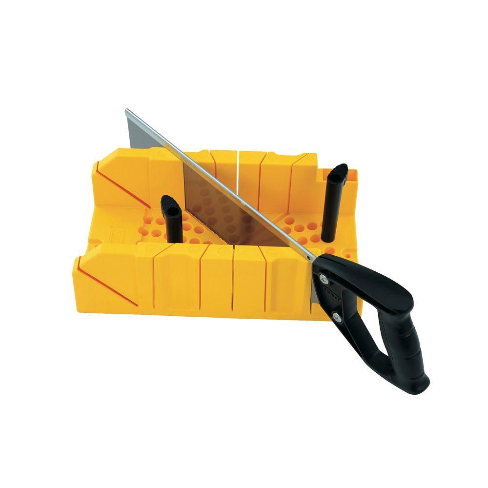Stanley 14 5 In Deluxe Clamping Miter Box With Saw 20 600d The Home Depot Stanley 14 5 In Deluxe Clamping Miter, How To Use Clamping Miter Box