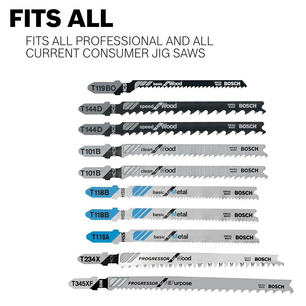 Bosch T Shank Jig Saw Blade Set For Cutting Wood And Plastic 30