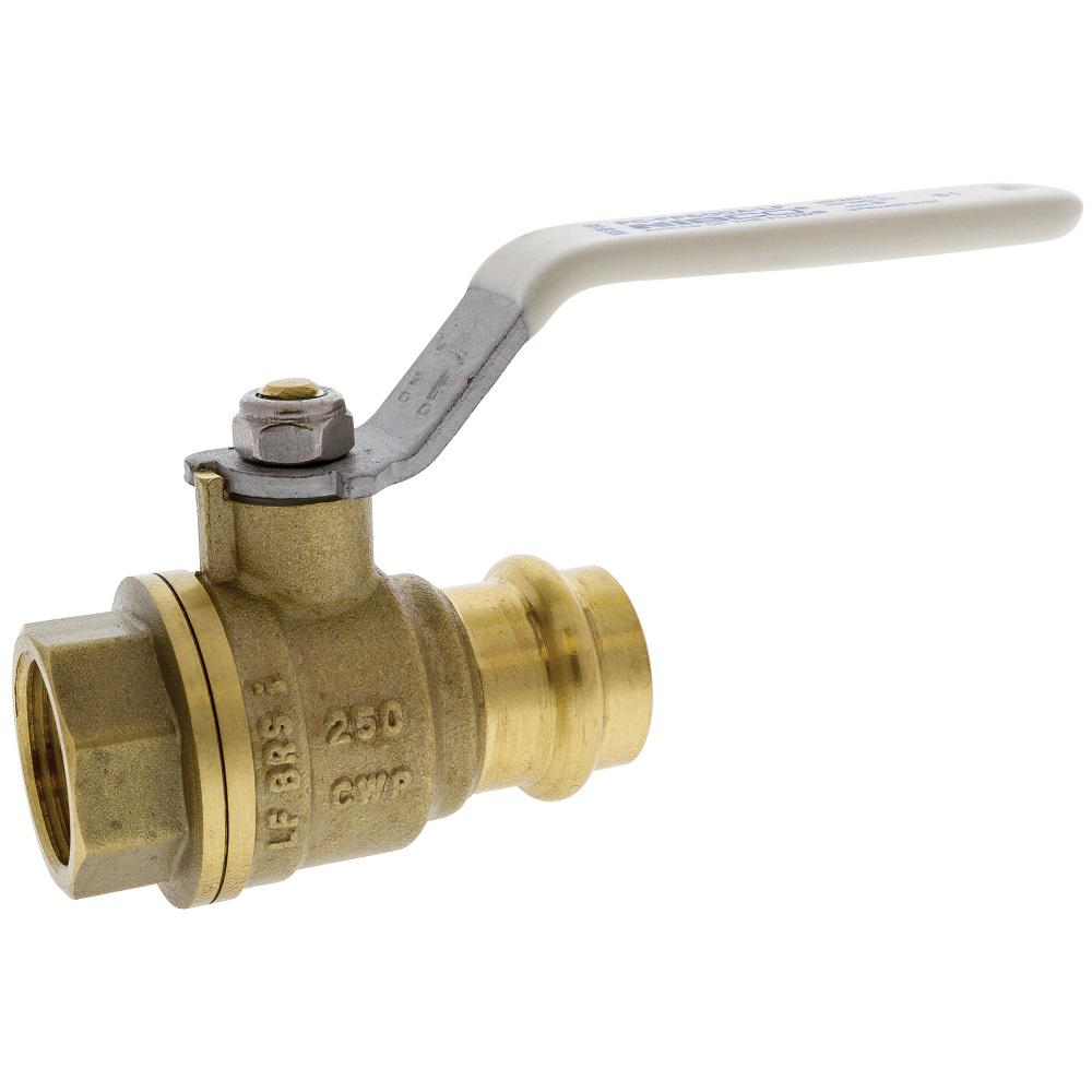 NIBCO 3/4 in. x 3/4 in. Brass Alloy Lead Free Full Port Press x FIP