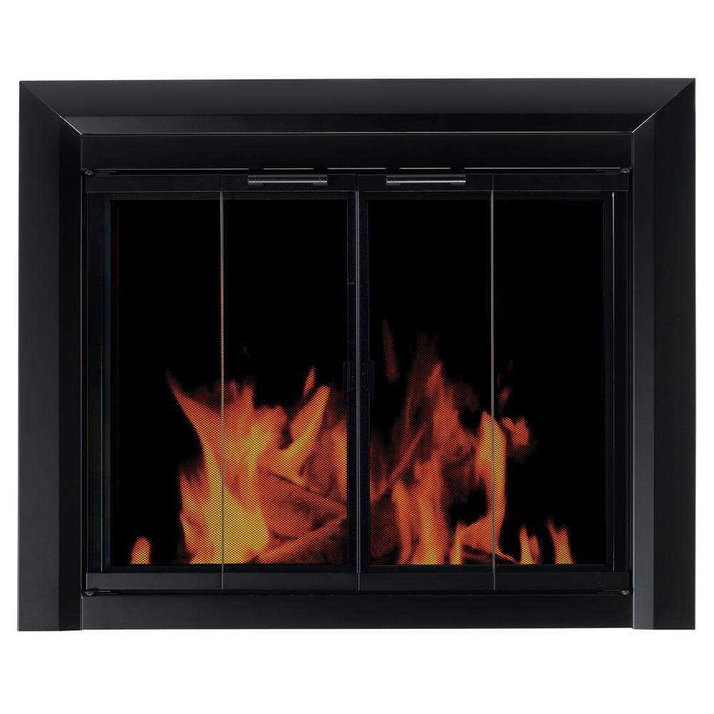 Pleasant Hearth Clairmont Small Glass Fireplace Doors Cm 3010