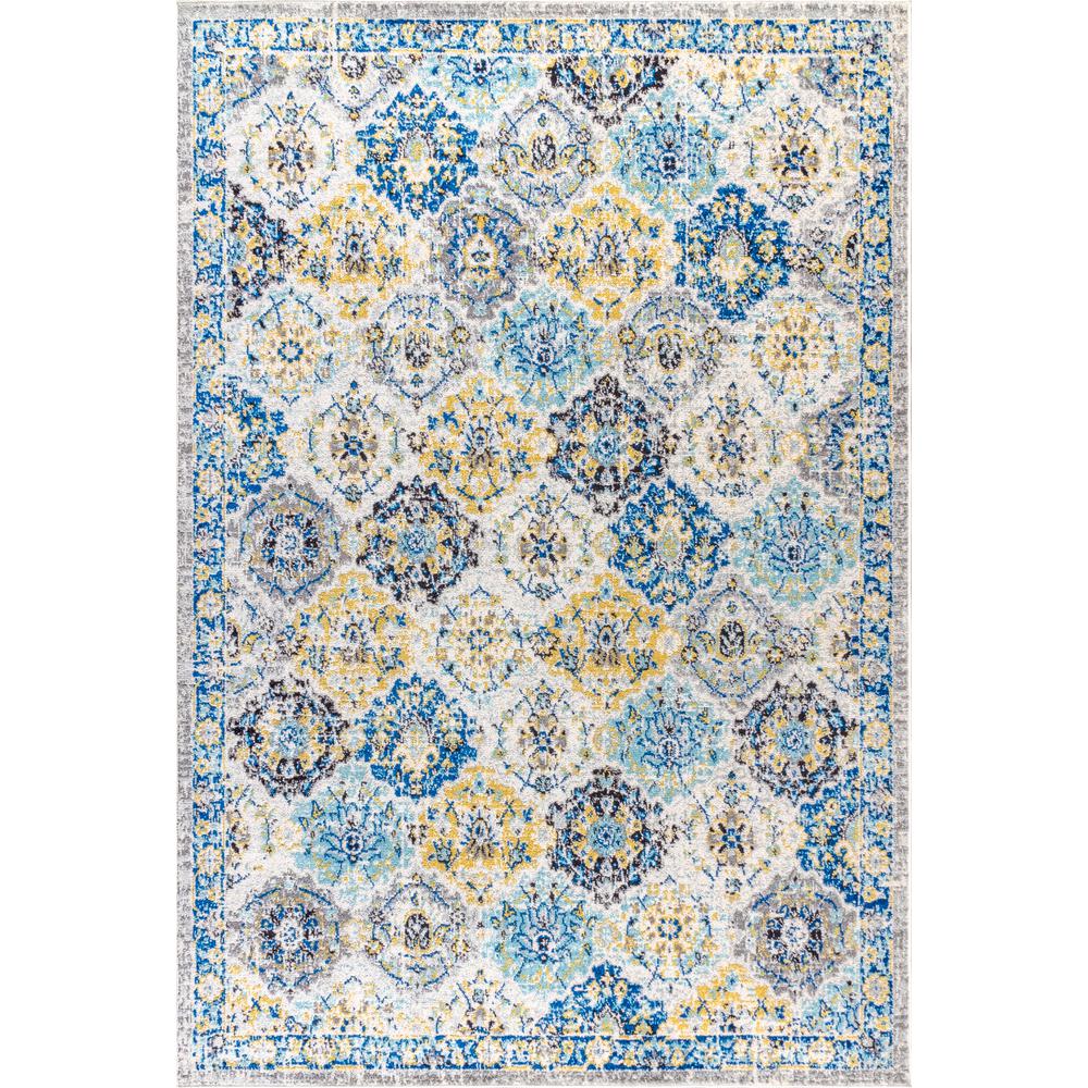 Jonathan Y Modern Persian Boho Vintage Trellis Blue Multi 8 Ft X 10 Modern Persian Boho Vintage Trellis Blue Multi 8 Ft X 10 Area Rug