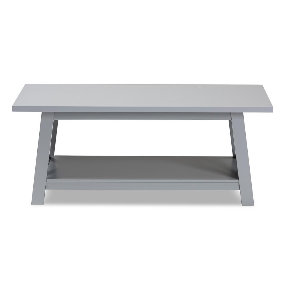 Baxton Studio Germain Light Grey Coffee Table 1659027HD The Home Depot