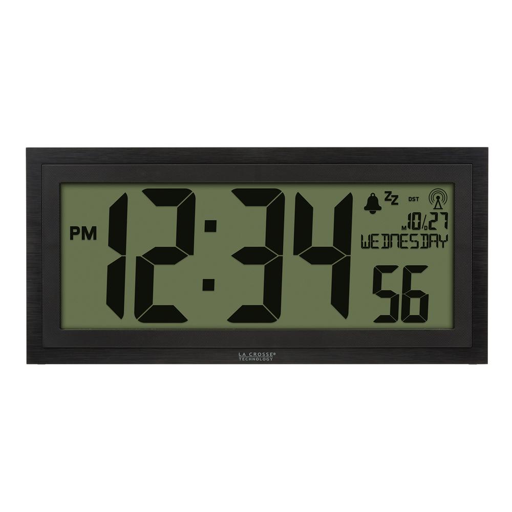 La Crosse Technology 15 In Extra Large Textured Atomic Digital Extra Large Textured Atomic