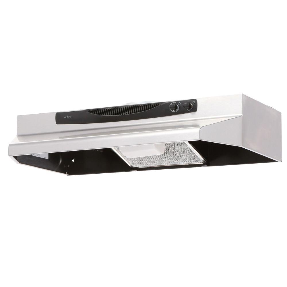 Acs Series 30 In Convertible Under Cabinet Range Hood With Light Stainless Steel