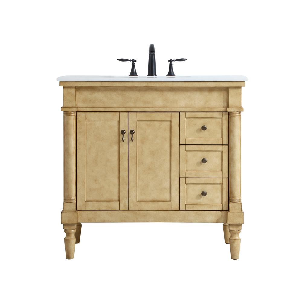 Timeless Home 36 In W X 21 5 In D X 35 In H Single Bathroom Vanity   Bathroom Vanities With Tops Th26036beige 64 600 