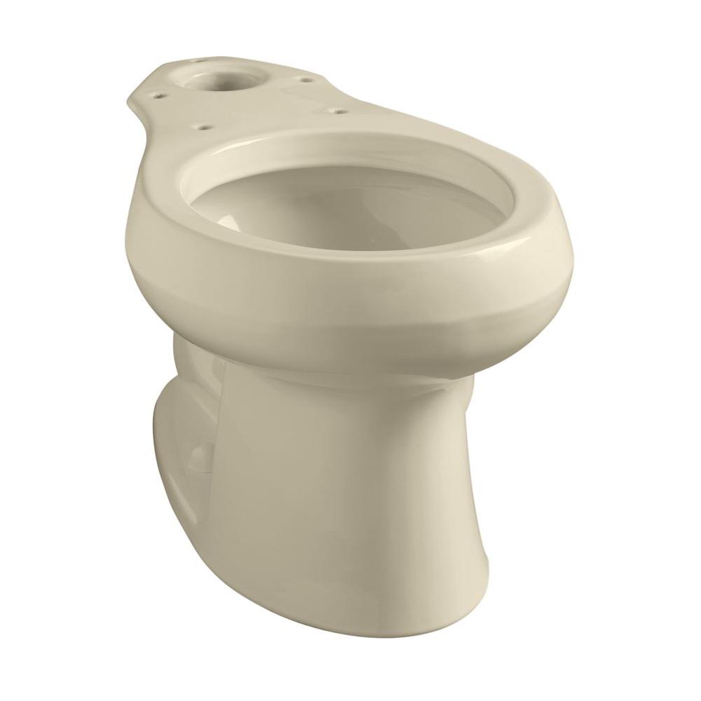 KOHLER Wellworth Round Toilet Bowl Only in Almond-K-4197-47 - The Home ...