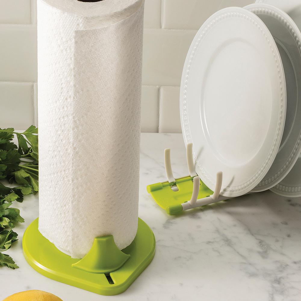 Hutzler Low Profile Countertop Green Paper Towel Holder3880GR The Home Depot