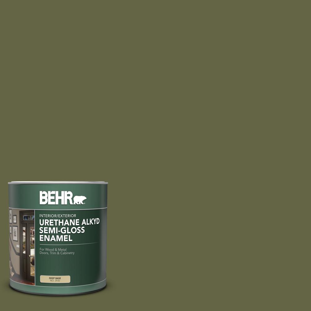 BEHR 1 qt. PPU924 Amazon Jungle SemiGloss Enamel Urethane Alkyd